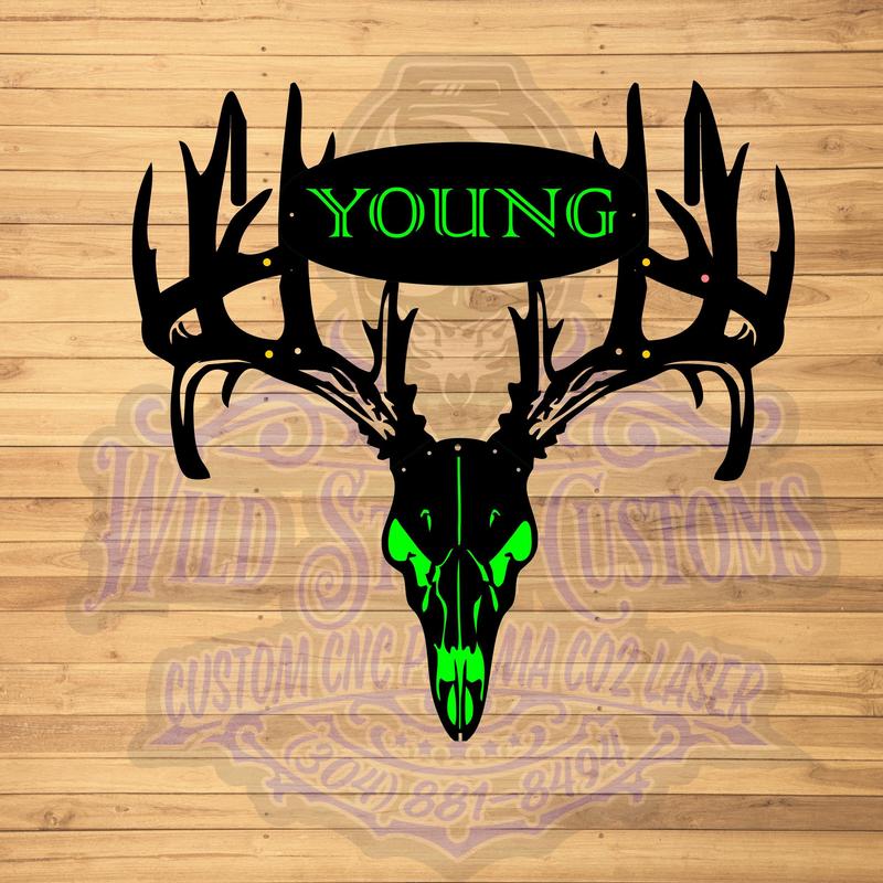 Custom Metal Bow Holder, Personalized gun and bow wall mount, Double bow hanger