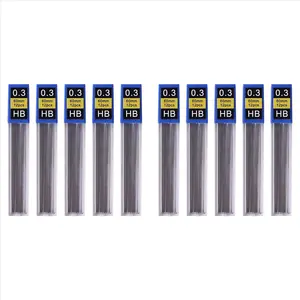 10Pcs Pencil Lead Refill, Pencil Refill Office Writing Accessories Pencil Student Stationery Pencil Refills(0.3mm)