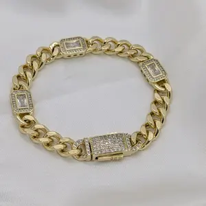 Gold Plated Bracelet with Stones Perfect for Women's Elegance and Style