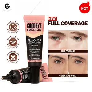 Anglicolor Goodbye Dark Circles Full Coverage Eye Concealer 1.0 Light Nude - Multi-Use Concealer Cream & Liquid for Spots Tattoos Under Eyes Face Body Daily Makeup Oil Hyaluronic Moisturizer Foundation Moisture