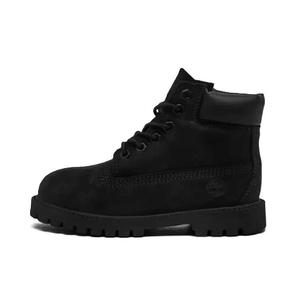 Boys' Timberland 6 In. Premium Ankle Boot, Black Nubuck (TB112807 001)
