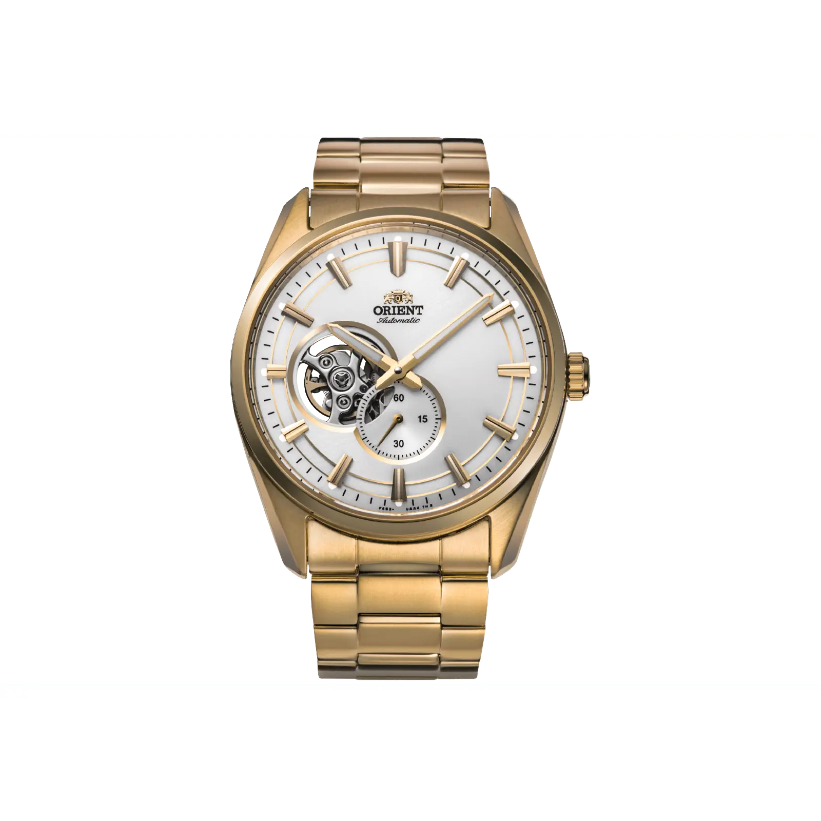 Orient Men's 41mm Open-Heart Automatic Mechanical Dress Watch - Stainless Steel Case, Steel Strap, Sapphire Crystal, Analog Dial, 30m Water Resistant, Double Push Button Clasp, Model RA-AR0007S30B