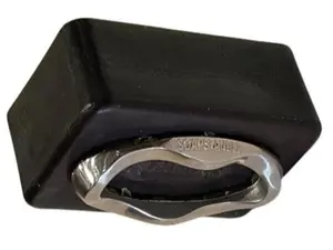 SoapStandle Stainless Steel Soap Gripper, Stop Soap Goo, Reusable Bar Soap Holder, attaches to & stays with Soap. Soap dries quicker, lasts longer. 1-Pack Stainless Steel Soap Accessory. Shower, Sink or Tub. Globally patented. Eco-friendly.