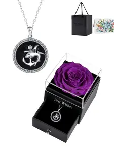 Dark Domain Shark Anchor · Star Diamond Original unique shark necklace with luxury stylish pendant.Comes with a purple preserved rose gift box.Ideal gift for birthdays, Mother's Day, Valentine's Day and all holidays.