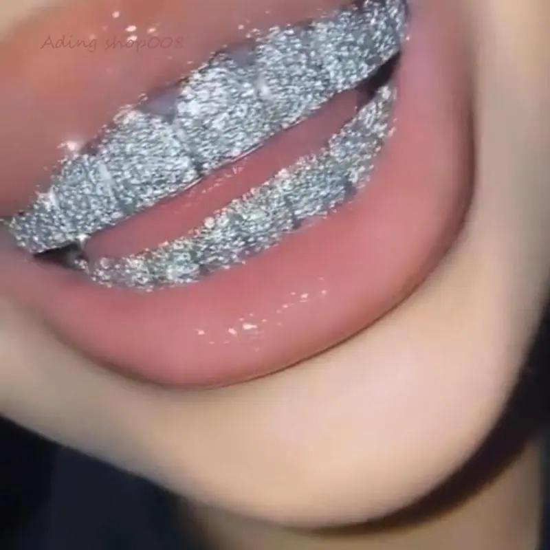 [Ading] 2PC Rapper Style Grillz Set for Rappers and Cosplayers – Perfect Cosplay Jewelry Gift.Cubic Zirconia Tooth Caps for Real Urban Legends.Bling Out Your Smile.