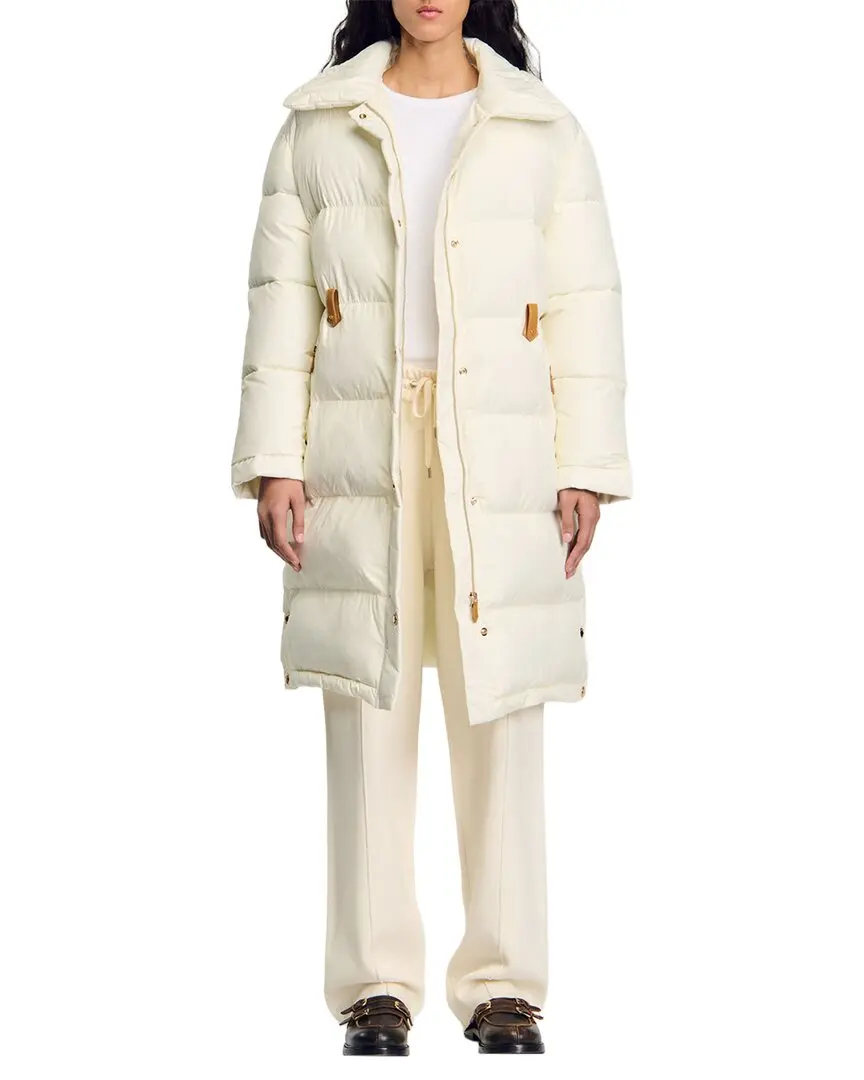 Sandro Basic Quilted Down Jacket