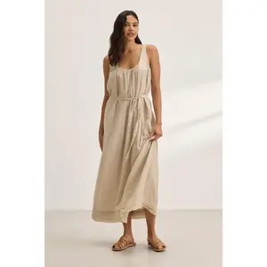 BAYOU SILK COTTON VOILE DRESS