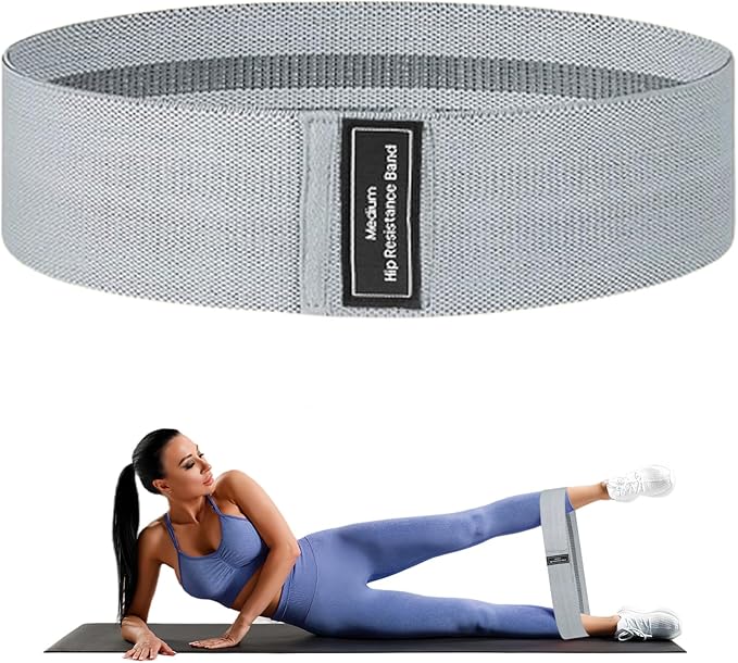 Medium Resistance Band – Fabric Loop for Pilates, Yoga, Home Gym, Leg & Booty Training (Women & Men)