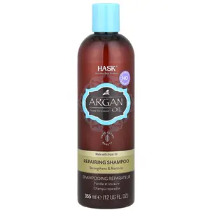 Hask Beauty Argan Oil From Morocco, Repairing Shampoo, 12 fl oz (355 ml)