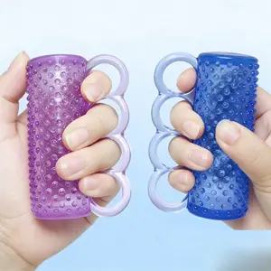 2Pcs Four-Fingered Hedgehog Sticks, Hand Finger Rehabilitation Training Device, Grip Strength Improvement Tool for Postoperative Recovery Physiotherapy Gym Daily Use