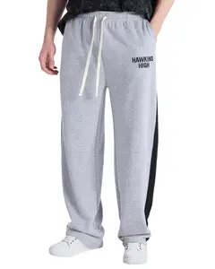 Stranger Things Sweats Men's Hawkins High Straight Leg Lounge Pants