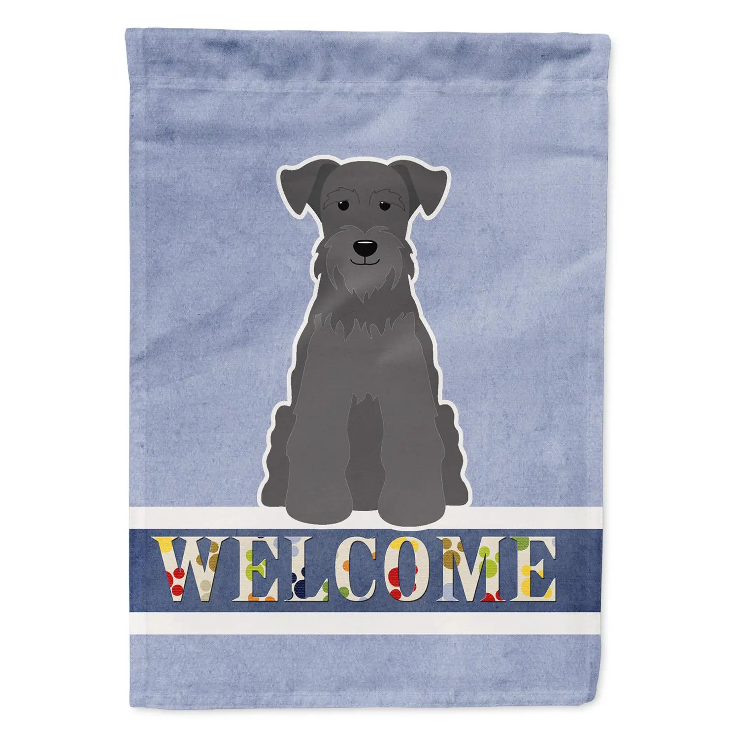 Miniature Schnauzer Black Welcome Garden Flag Mailbox Decorative Yard Banner Outside Patio Artwork for Flower Beds, Garden Size, Multicolor