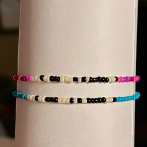 “I love you” Morse code couples two pack bracelet set