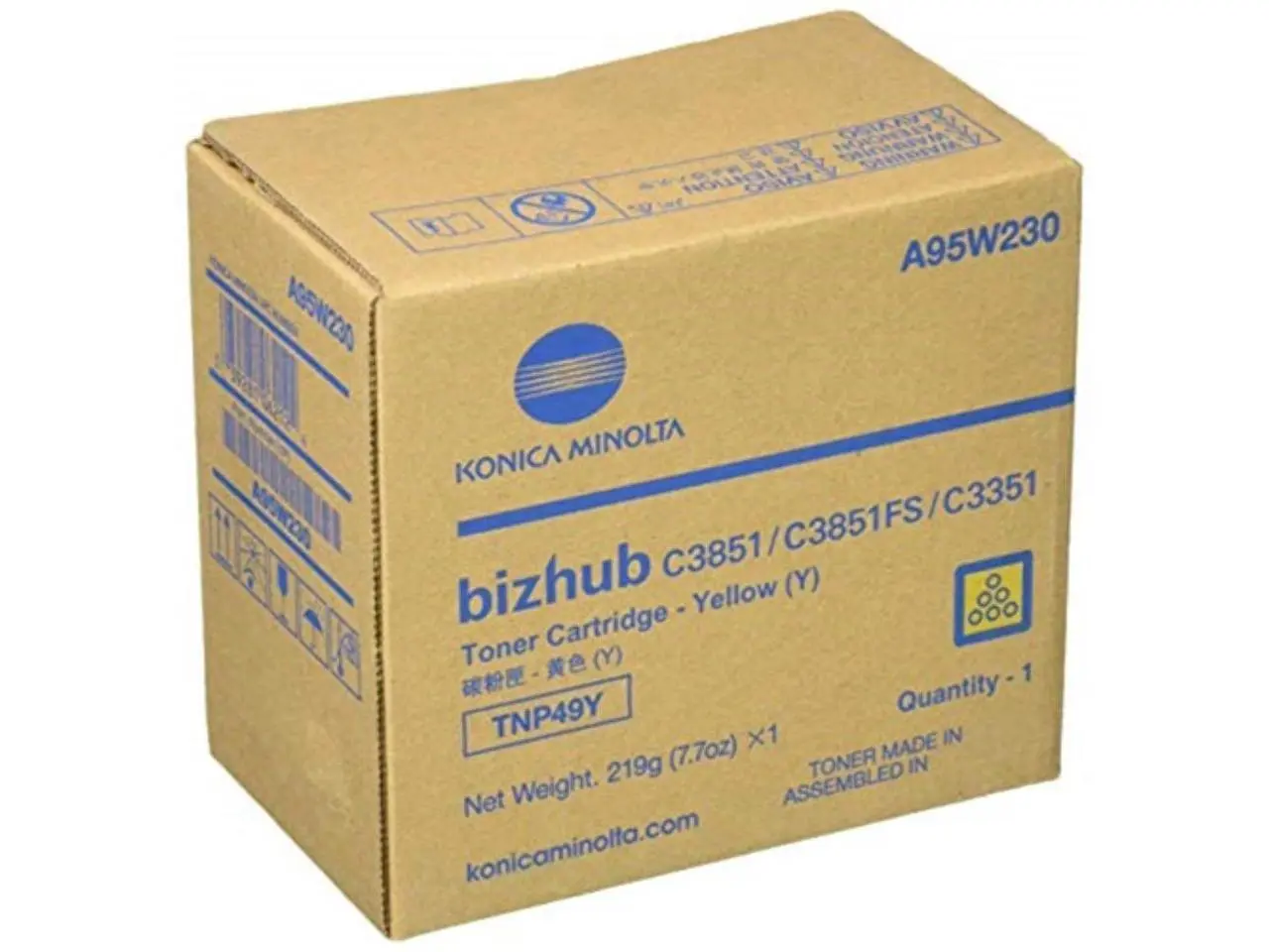 Konica TNp-49Y Yellow Toner Cartridge C3351 C3851fs Es