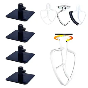 Stand Mixer Attachment Storage Organizer for KitchenAid Mixer Attachments, Durable Acrylic Holders for Mixer Attachment, Space Saver for Wall or Below Cabinets (Holder Only)