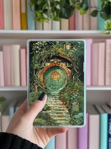 Kindle Insert Hobbit Door Design Paperwhite Basic Scribe Fire Kobo Oasis Colorsoft Fantasy LOTR Inspired Cover