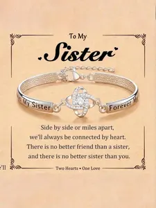 Adjustable Rhinestone Bangle Bracelet, High-Quality Zircon Pendant, Elegant Women's Jewelry, Perfect for Parties and Daily Wear, Ideal Birthday Gift