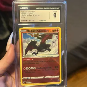 Radiant Charizard CGC Certified Mint 9 Pokemon Crown Zenith 020/159 Holo Card