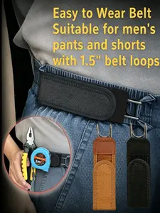 New Unisex Buckle-Free Elastic Belt, Metal Hook & Velcro, Adjustable & Comfortable, PU Leather Belt, Casual Waist Belt for Men and Women