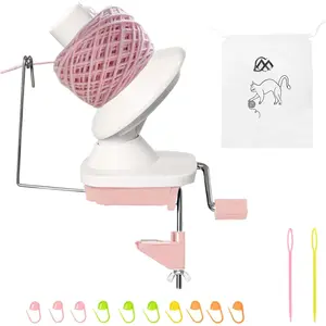 Yarn Winder, Hand Operated Yarn Winder for Crocheting, Manual  Winder Holder for Fiber and String Balls