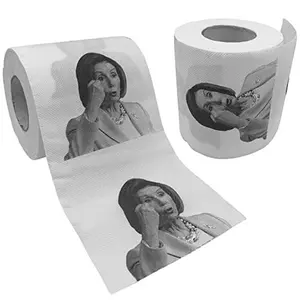 Pesky Patriot Anti-Democrat Party 2-Pack Toilet Paper Roll | Hilarious Facial Expression Anti Joe Biden, Kamala Harris, & Nancy Pelosi Roll | Funny Political Gift for Republicans or Democrats