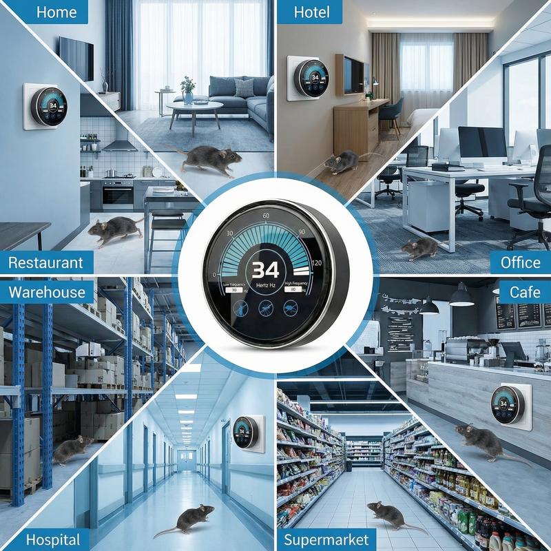 Ultrasonic Pest Repeller Plug-In – Automatically Switches Between 3 Modes (No Manual Adjustment), Eco-Friendly & Chemical-Free, Easy Plug-and-Play Pest Control for Mice, Rats, Spiders, Ants, Roaches, Mosquitoes & Bugs