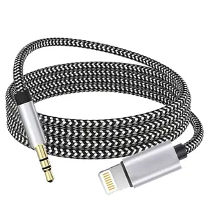 Lightning to 3.5mm Audio Cable Compatible with iPhone 14/13/12/11/XR/XS/X/8/7/6 Plus/SE 2, iPad Lightning to 3.5mm Audio Cable Compatible with iPhone 14/13/12/11/XR/XS/X/8/7/6 Plus/SE 2, iPad