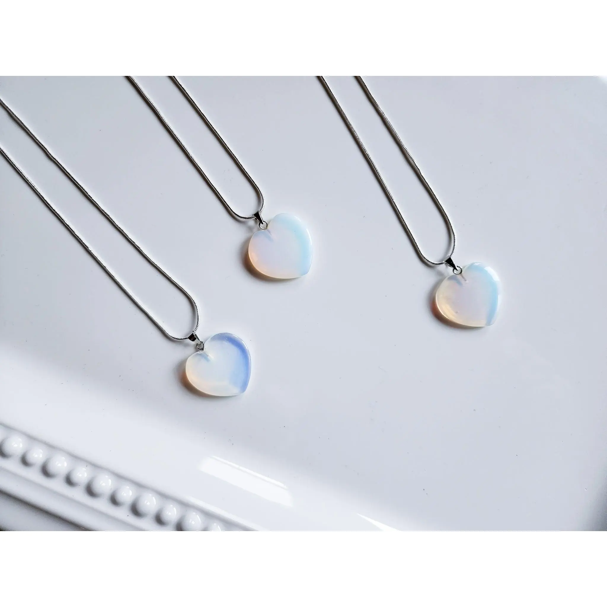 Opalite Heart Necklace