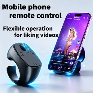 Short Video Scrolling Ring Remote, Wireless Ring Remote Suitable for iPhone/Android Phones, Phone Cameras, Can Scroll Phone Wirelessly, Photo Controller, Selfie Tool, Scroll Wheel Remote
