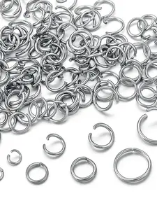 200 Pieces Stainless Steel Open Jump Rings, Jewelry Making Supplies DIY Craft Accessories, Double Loop Opening Connectors, Beading Accessories