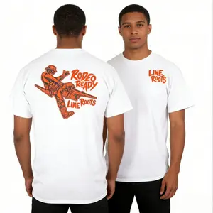 Rodeo Ready Lineman T-Shirt 100% Cotton  Line Roots Workwear Graphic Tee  Electric Utility Worker Shirt Unisex Casual T-Shirt  Full Color Gift for Him & Her