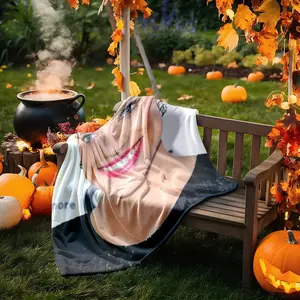 1 piece Allison Williams' striking photo with red lips and bright eyes. themed flannel blanket - Modern-style flannel blanket, suitable for sofas and beds, all-season use, super soft and comfortable, digital printing, 100% polyester material
