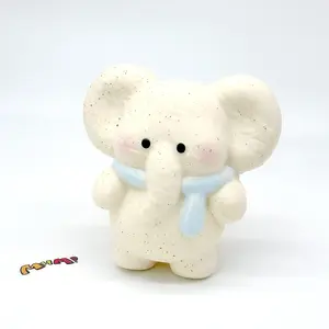 HM Soft & Fluffy Series Scarf Elephant Stress Relief Toy Ultra-Soft Squeeze • Slow Rebound • Everyday Relaxation