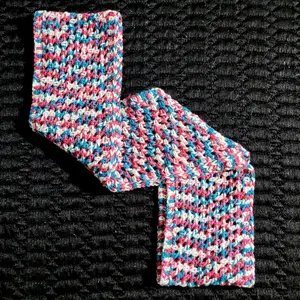 Crochet sprinkles infinity scarf