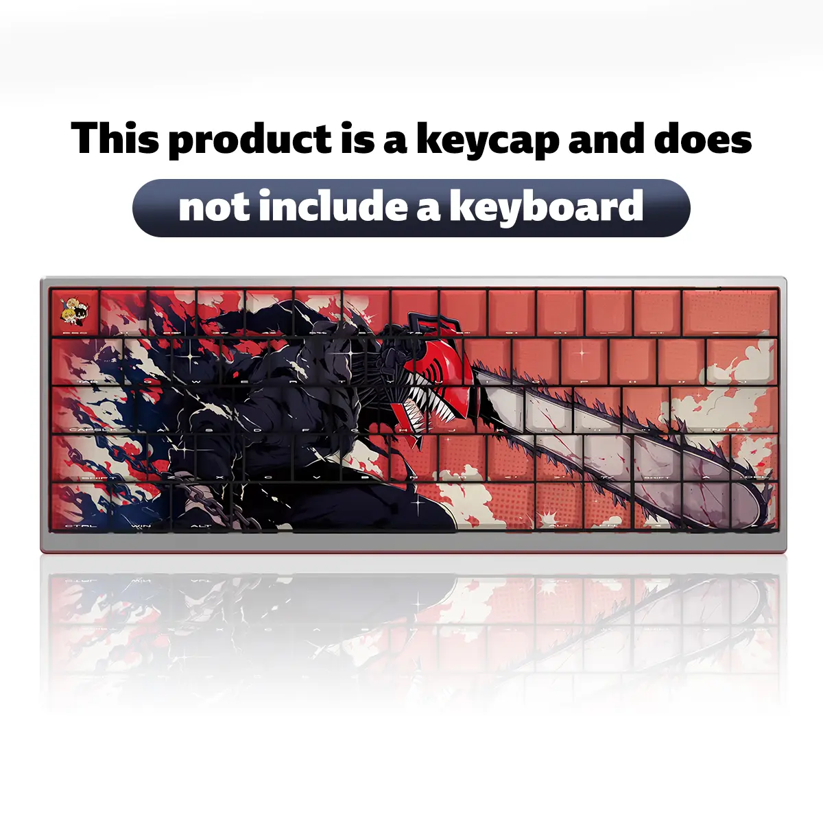 Devil Hunter Mech Keycaps 108-Key Full Size 100%｜PBT Custom Anime Art ...
