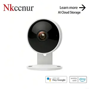 NKccnur PRO Home Security Surveillance Camera, 1pc, Wi-Fi Smart AI Home Camera, supports one-touch911alarm system, 2-way audio, two-way speaker, supports voice intercom, animal/human intelligent detection, high-definition display, motion detection alarm
