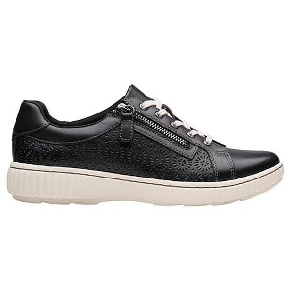 Clarks Collection Caroline Rio Laser-Cut Leather Lace-Up Sneaker