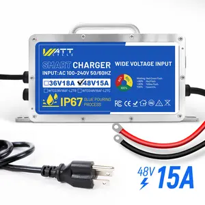 58.4V 15A Aluminum Shell LiFePO4 Battery Charger Charging tiktokshopspringglowup