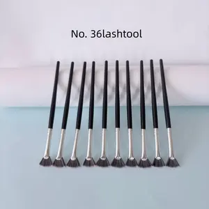 Curling Brush Set, 2pcs/5pcs/10pcs/36pcs, Perfect for Defined Lashes, Say Goodbye to Flyaway Hairs, Sunflower Design
