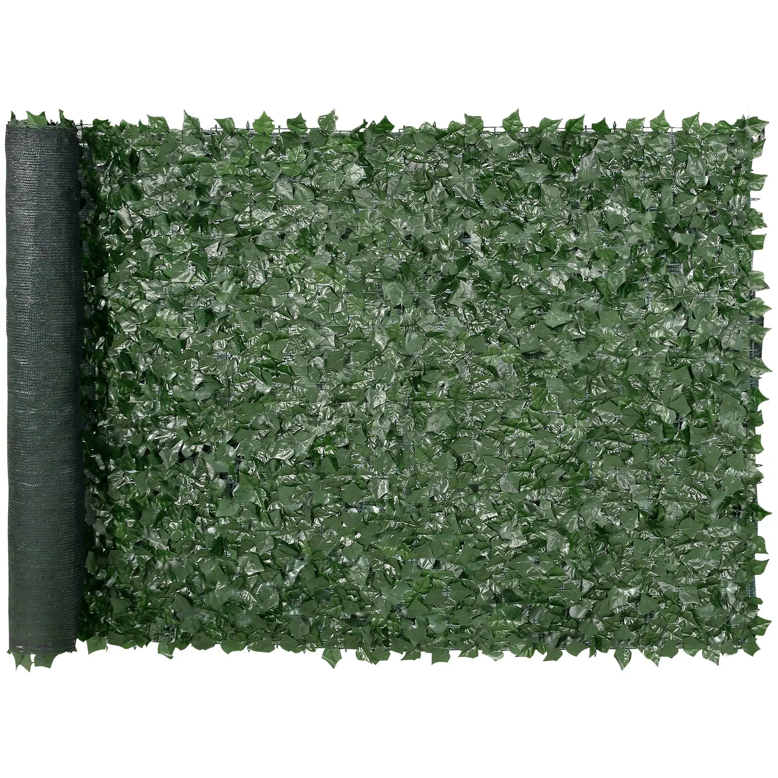 Artificial Privacy Ivy Fence, 59x118in Green Wall Screen with Mesh Cloth Backing & Strengthened Joints, Faux Hedge Vine Leaf Decoration for Outdoor Garden, Balcony