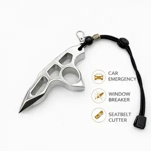Portable Stainless Steel Car Safety Keychain – Compact Emergency Survival Tool for Your Vehicle. Lightweight, Durable, Easy to Carry, Essential Auto Safety Accessory for Every Driver and Daily Road Trip.
