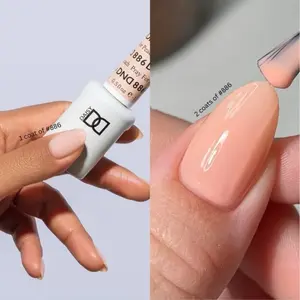 DND 886 Pray for Peach Gel and Lacquer Duo nail care nail art sheer color