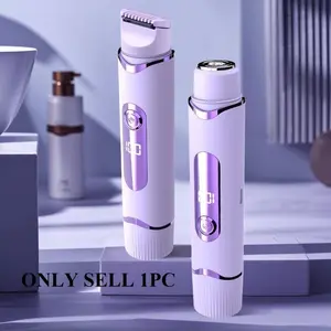 Portable Electric Shaver, Dual-Head Design, Gentle Hair Removal, Suitable for Lip, Armpit, Bikini Line, Full Body Use, Women