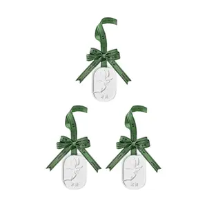 SONG CHAO 3-Pack Diatomaceous Earth Scented Hanging Diffuser - Long-Lasting Aroma for Closets, Cars, and Rooms - "Osmanthus Rain" Fragrance