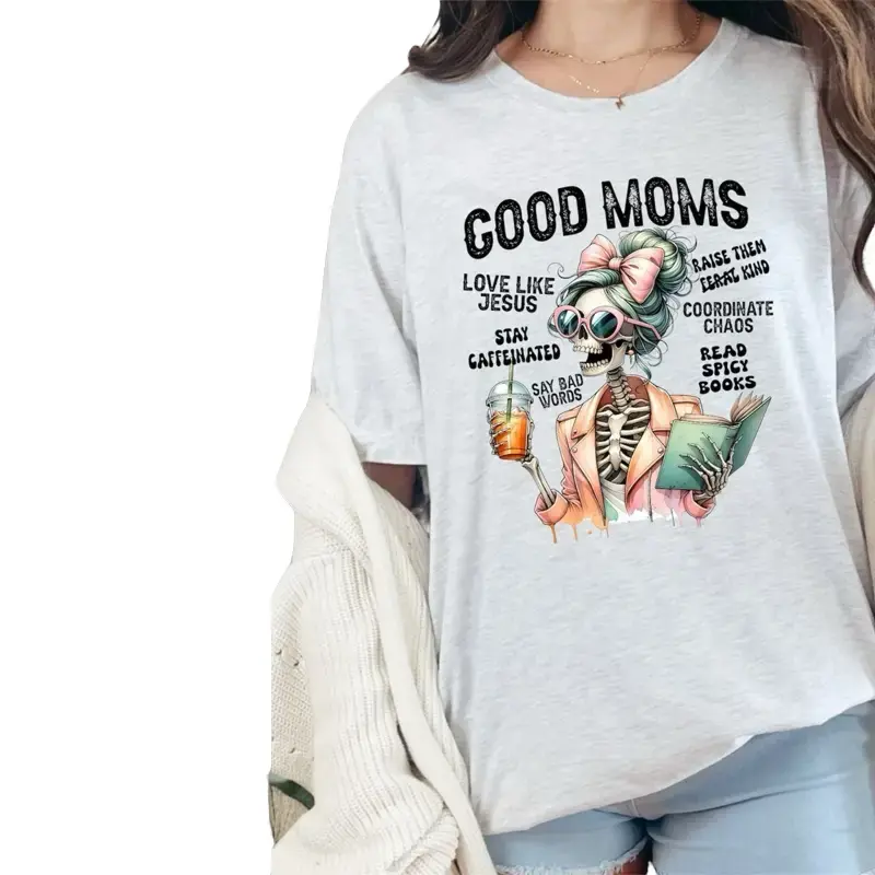 Good moms - Gildan Ash Grey sublimation - unisex tee  Breathable Comfort