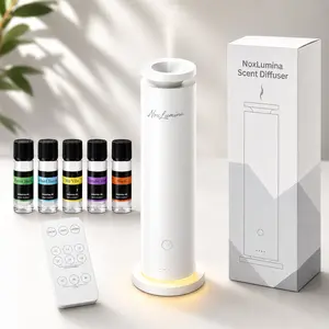 Nexillumi waterless diffuser、 Scent Diffuser Discovery Kit Covers up to 1500 sq/ft with five Fragrance Oil 50m (1.69 Fl Oz)-Same style as hotel