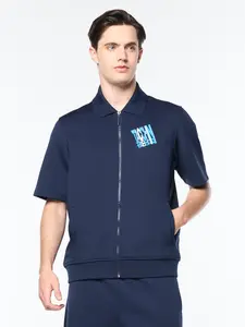 Urso Short Sleeve Track Jacket- Maritime Blue