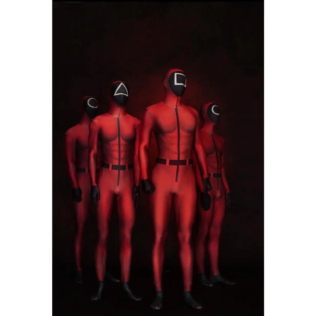 Squid bodysuit costume Red Squid bodysuit costume Red