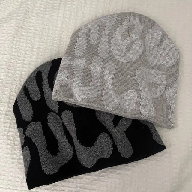 New trendy bubble letter beenie Cotton