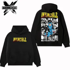 TRAIL HERO - Emperor Mark Grayson Invincible Premium Acid Washed Hoodie T-Shirt, En Sabah Nur Hoodie Shirt, Character Comics Fans Shirt, Superhero Washed Shirt, Comic Book Fans T-Shirt, Superhero Graphic Tee Cotton